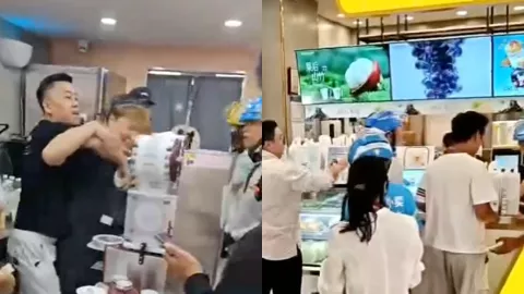外卖员打架